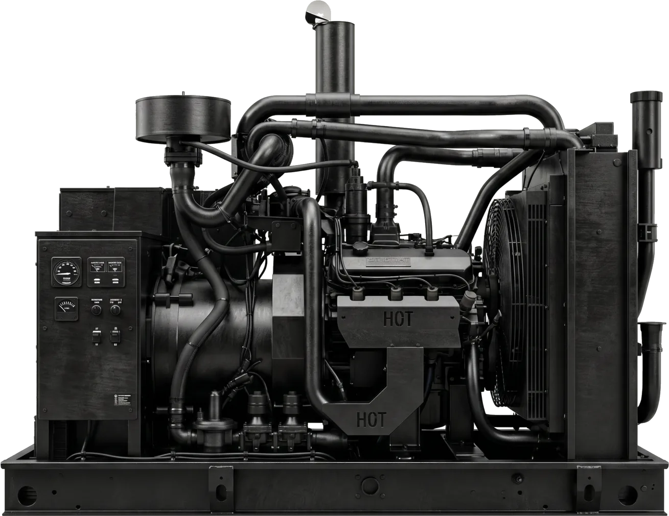 Industrial machine parts monitored by Omen